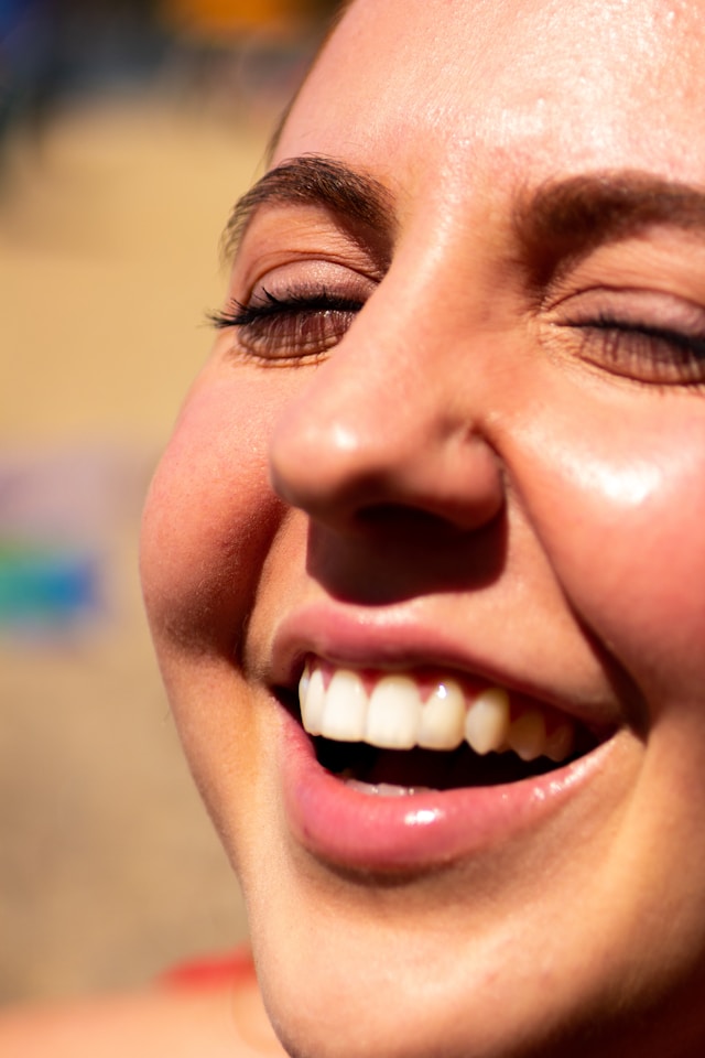 Close-up of woman's lips with Beauty Vaulte Lip Liner in Dusty Rose shade